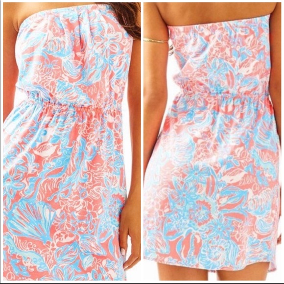 Lilly Pulitzer Windsor Floral Strapless Dress